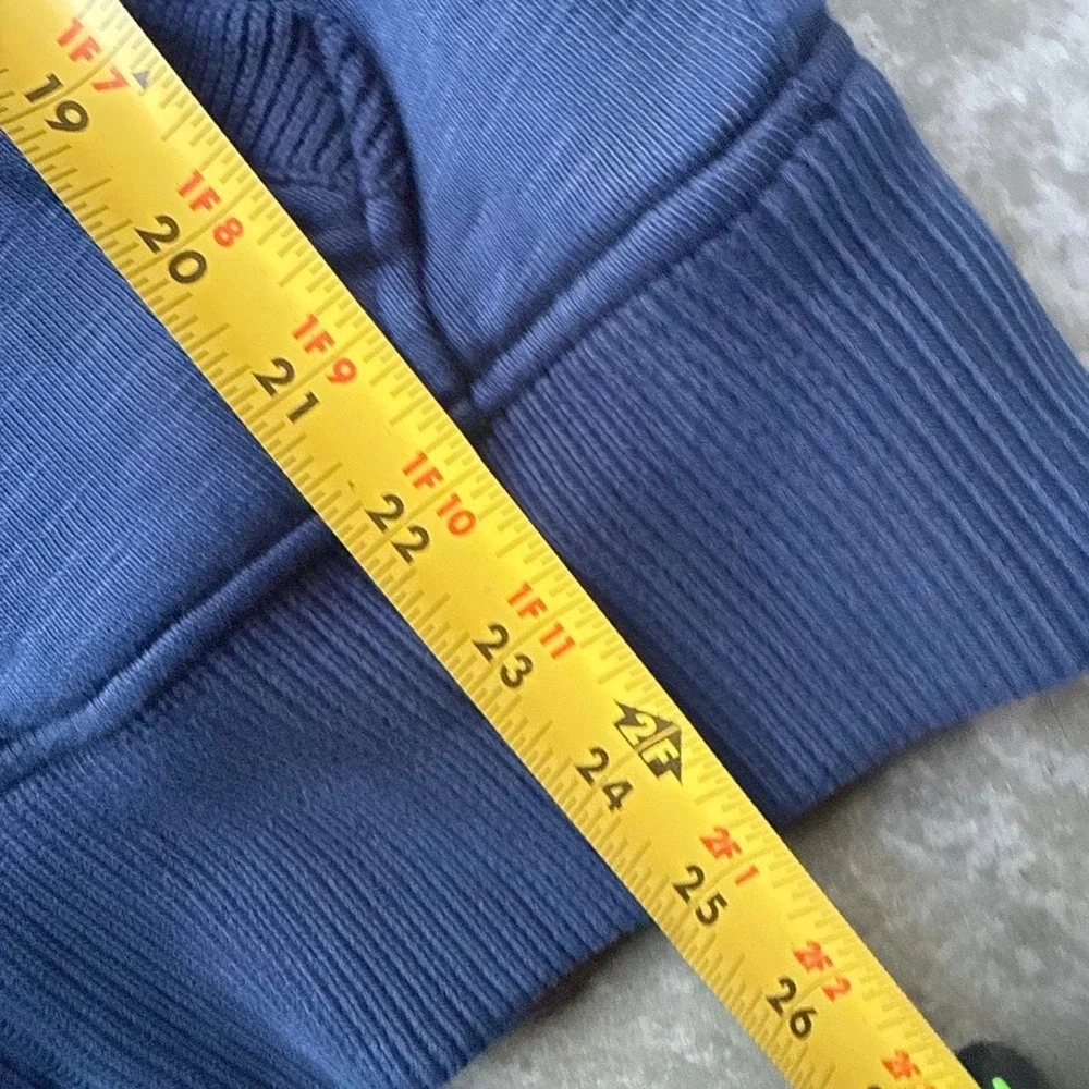 Ralph Lauren 90s Shawl Collar Indigo Cardigan Cotton M Thermal Lining Preppy